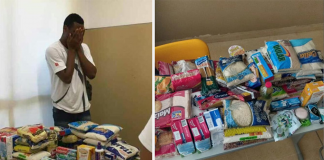 Turma em Salvador doa alimentos para aluno que estava sem comida em casa
