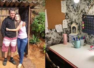 Pai constrói quartinho de bambu para filha que não tinha lugar para estudar