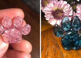 Empresa transforma cinzas de animais de estimação em adoráveis “patas” de vidro