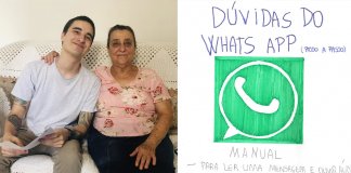 Jovem cria ‘Manual do WhatsApp’ para ajudar avó da namorada com o primeiro celular