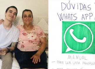 Jovem cria ‘Manual do WhatsApp’ para ajudar avó da namorada com o primeiro celular