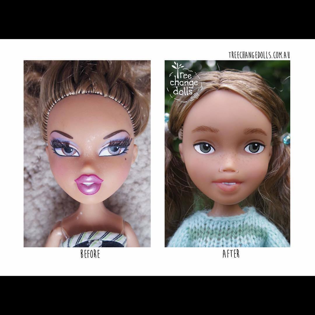 contioutra.com - Artista retira maquiagem de bonecas e transforma-as em “crianças reais”