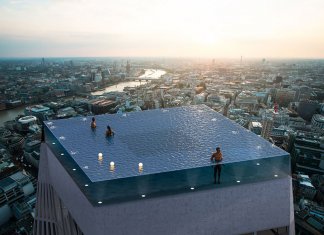Incrível! Empresa projeta piscina em cima de arranha-céu, a 200 metros acima do horizonte