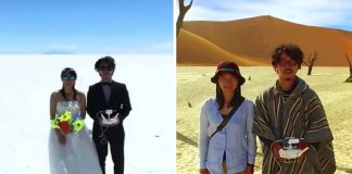 Em vez de pagar por uma festa de casamento, eles usaram o dinheiro para viajar 400 dias. Foi sua lua de mel Em vez de pagar por uma festa de casamento, eles usaram o dinheiro para viajar 400 dias. Foi sua lua de mel