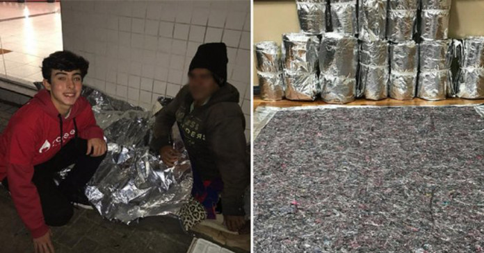 Alunos de escola de Curitiba desenvolvem cobertor impermeável para aquecer moradores de rua