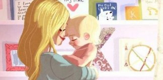 Eu também faço isso, acordo meu filho com beijos