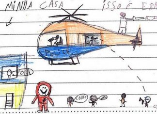 Crianças do Complexo da Maré entregam cartas e desenhos ao TJ pedindo paz na comunidade