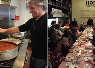 Bon Jovi mantém restaurantes que servem comida grátis a pessoas necessitadas
