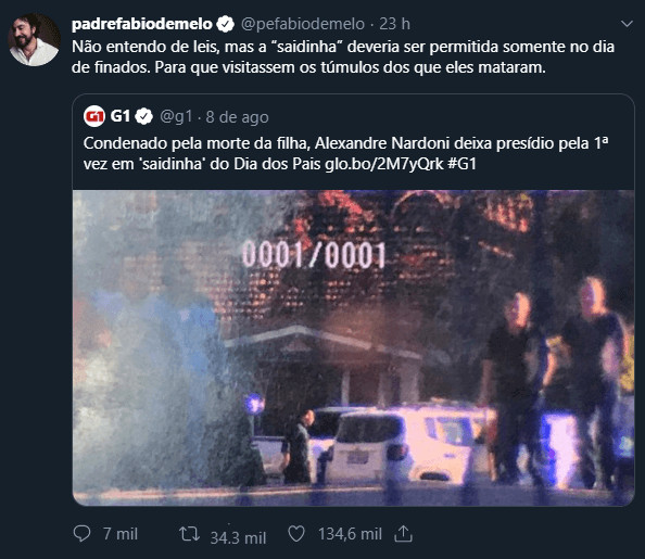 contioutra.com - Padre F&aacute;bio de Melo abandona rede social ap&oacute;s ser acusado de 'justiceiro, desonesto, e desinformado'