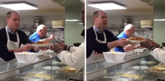 Príncipe William segue os passos da mãe ao servir comida para pessoas sem-abrigo