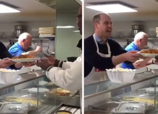 Príncipe William segue os passos da mãe ao servir comida para pessoas sem-abrigo