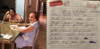 Professora aposentada de 92 anos é tomada de alegria e ânimo novamente ao ensinar a própria cuidadora a ler Professora aposentada de 92 anos é tomada de alegria e ânimo novamente ao ensinar a própria cuidadora a ler