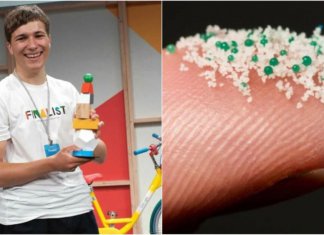 Jovem vence prêmio de ciência mundial por remover microplásticos da água