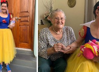 Vovó comemora seus 70 anos vestida de Branca de Neve e sua história comove internautas