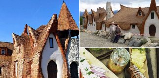 Com material 100% orgânico, casal constrói casa inspirada em contos de fada Com material 100% orgânico, casal constrói casa inspirada em contos de fada