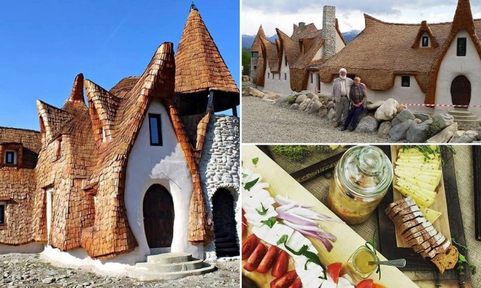 Com material 100% orgânico, casal constrói casa inspirada em contos de fada