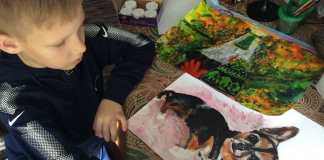 Garotinho artista vende suas obras para doar dinheiro para abrigos de animais