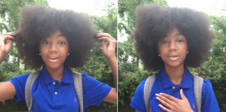 Menina grava vídeo inspirador após sofrer bullying por causa de cabelo afro