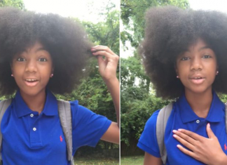 Menina grava vídeo inspirador após sofrer bullying por causa de cabelo afro