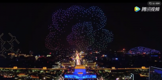 Sem barulho, Ano Novo Chinês é celebrado com show de luzes de 300 drones