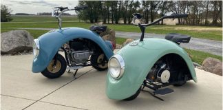 Construtor desmonta Fusca e cria adoráveis motocicletas Construtor desmonta Fusca e cria adoráveis motocicletas