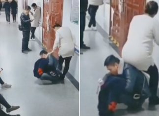 Marido se oferece como cadeira humana para sua esposa grávida