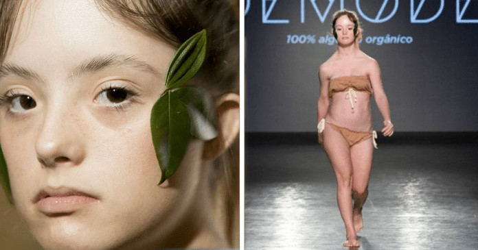 Primeira modelo com Síndrome de Down desfila nas passarelas do Brasil Fashion Week