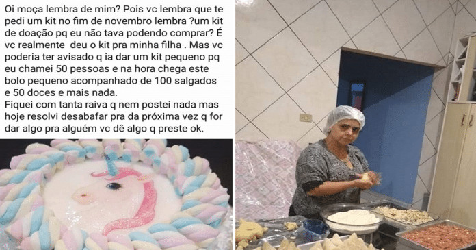 Confeiteira que foi humilhada por doar “bolo pequeno demais” recebe apoio e carinho na internet