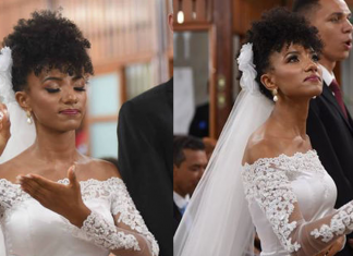 Noiva traduz seu casamento em Libras para celebrar junto de amigos surdos