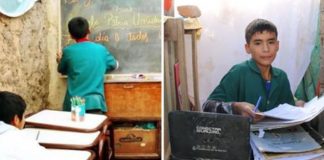 Menino de 12 anos monta escola em seu quintal para oferecer estudo a crianças carentes do seu bairro