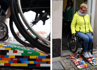 Vovó cadeirante constrói rampas de Lego para combater a falta de acessibilidade