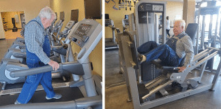 Com 91anos ele se tornou exemplo para todos os que frequentam a academia!