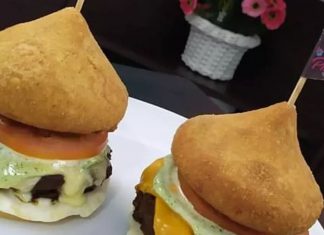 Lanchonete cria hambúrguer de coxinha e iguaria causa furor nas redes sociais