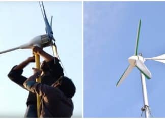 Turbina capaz de movimentar um gerador eólico que alimentar uma casa por 20 anos tem o preço de um iPhone.