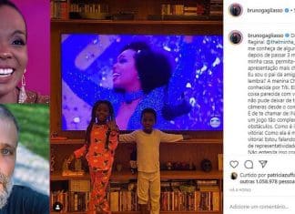 Bruno Gagliasso enviou mensagem a Thelma, vencedora do BBB, junto com o clique emocionante dos filhos