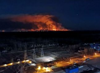 Chuva ajuda e incêndio perto de Chernobyl está sob controle