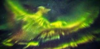 Vejam as imagens do dia em que a Aurora Boreal apresentou-se em forma de Fênix Vejam as imagens do dia em que a Aurora Boreal apresentou-se em forma de Fênix