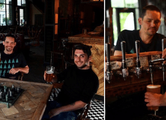 Eles se trancaram em seu próprio bar para passar a quarentena. Cerveja à vontade!