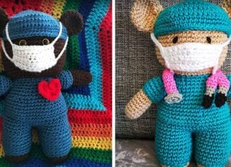 Saiba como fazer ursinhos de crochê para valorizar nossos heróis profissionais da saúde