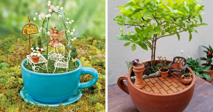 Esses jardins feitos dentro de xícaras de chá são a coisa mais adorável que você verá hoje