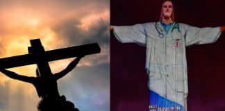 Do calvário à Libertação: o dia em que o Cristo Redentor “ressuscitou” vestindo um jaleco Do calvário à Libertação: o dia em que o Cristo Redentor “ressuscitou” vestindo um jaleco
