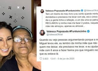 Valesca comenta caso Miguel e conta que sua mãe já teve prato de comida negado por patroa