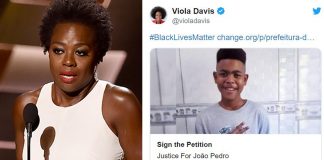 Atriz Viola Davis compartilha petição que pede justiça no caso do menino João Pedro