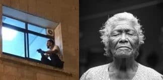 ‘Cuidem dos idosos’, diz homem que escalou parede para se despedir da mãe com Covid-19 ‘Cuidem dos idosos’, diz homem que escalou parede para se despedir da mãe com Covid-19