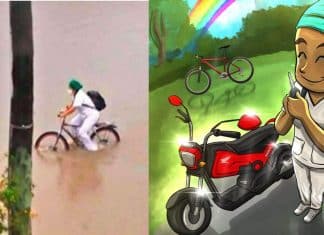 Honda doa moto a enfermeira que atravessou enchente de bicicleta para chegar no trabalho