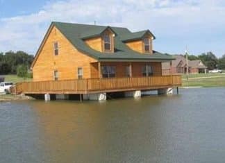 Homem cria a própria lagoa e constrói casa sobre ela para poder pescar de dentro da sua sala