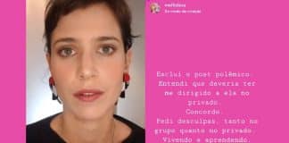 Mel Lisboa se desculpa após expor bronca em professora da filha