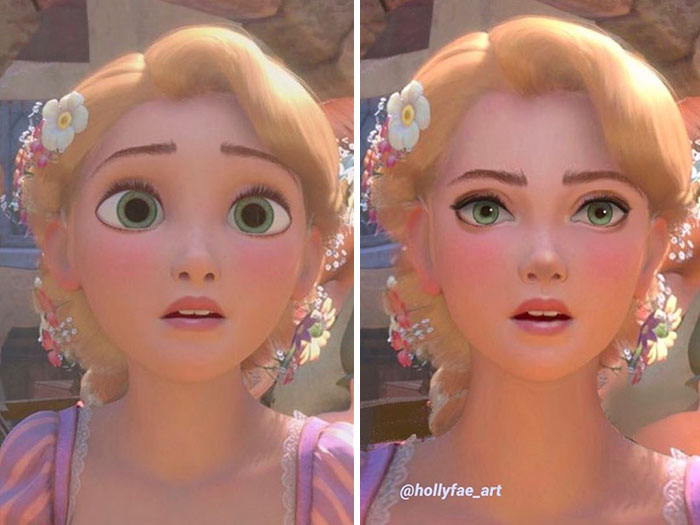 contioutra.com - Artista mostra como seriam as princesas da Disney com proporções realistas