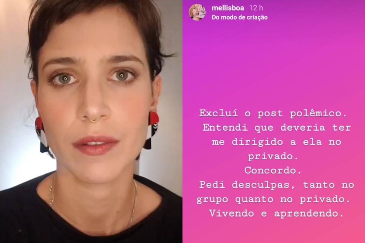 contioutra.com - Mel Lisboa se desculpa após expor bronca em professora da filha