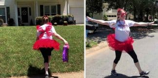 ‘Fadas do vinho’ têm oferecido bebidas e guloseimas a vizinhos durante a quarentena para fazê-los sorrir ‘Fadas do vinho’ têm oferecido bebidas e guloseimas a vizinhos durante a quarentena para fazê-los sorrir